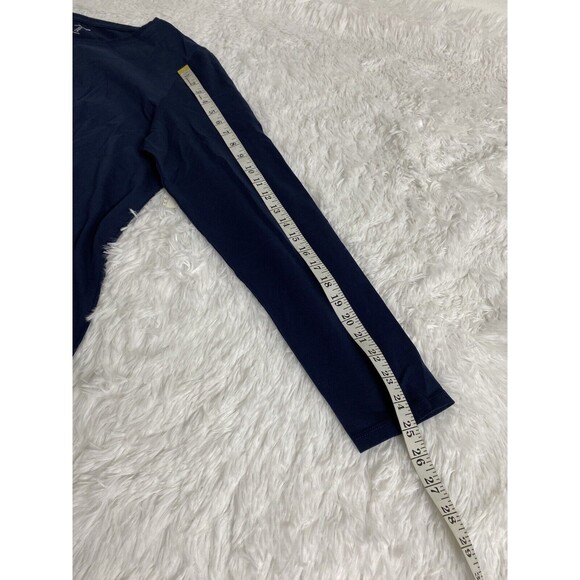 Amazon Essentials T-Shirt Top Women's Classic Fit Long Sleeve Navy Blue Size XL - Picture 4 of 10